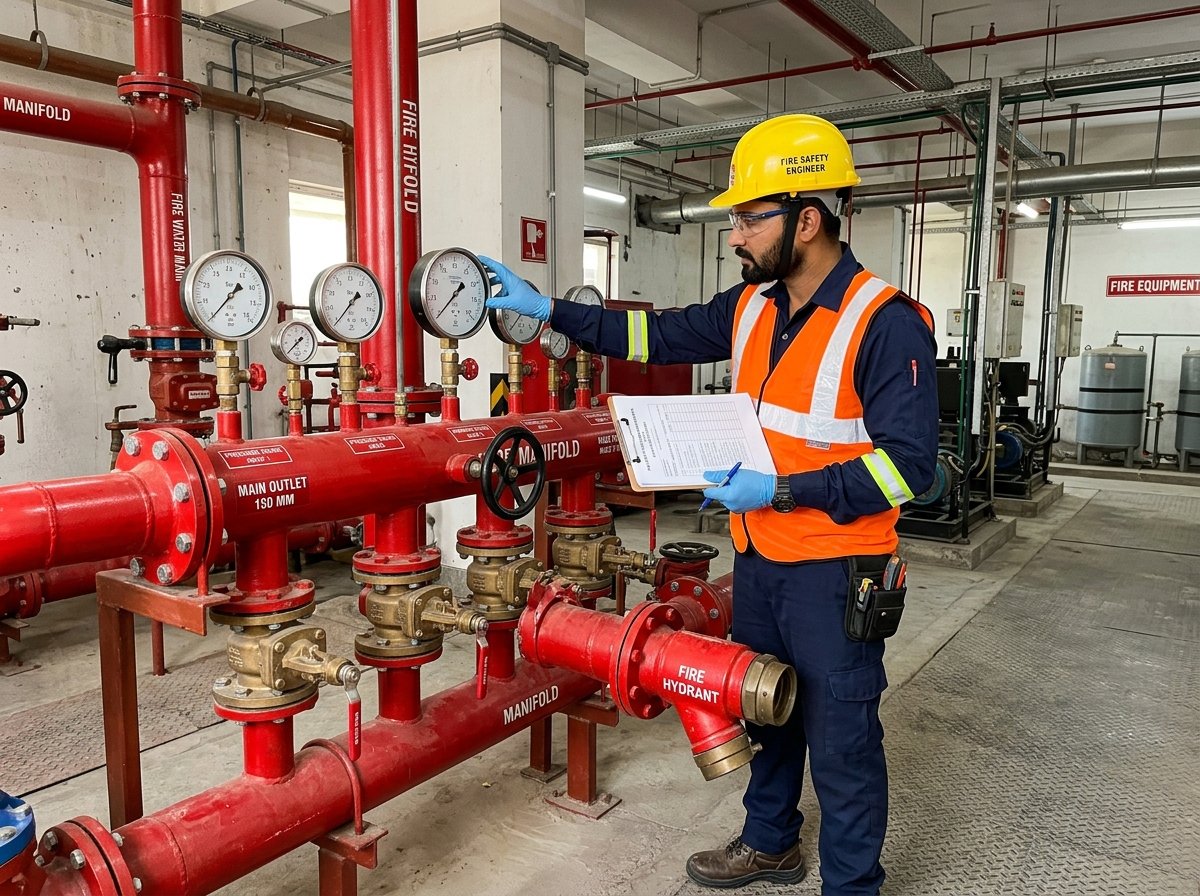 Industrial Fire Hydrant and Pressure System Inspection